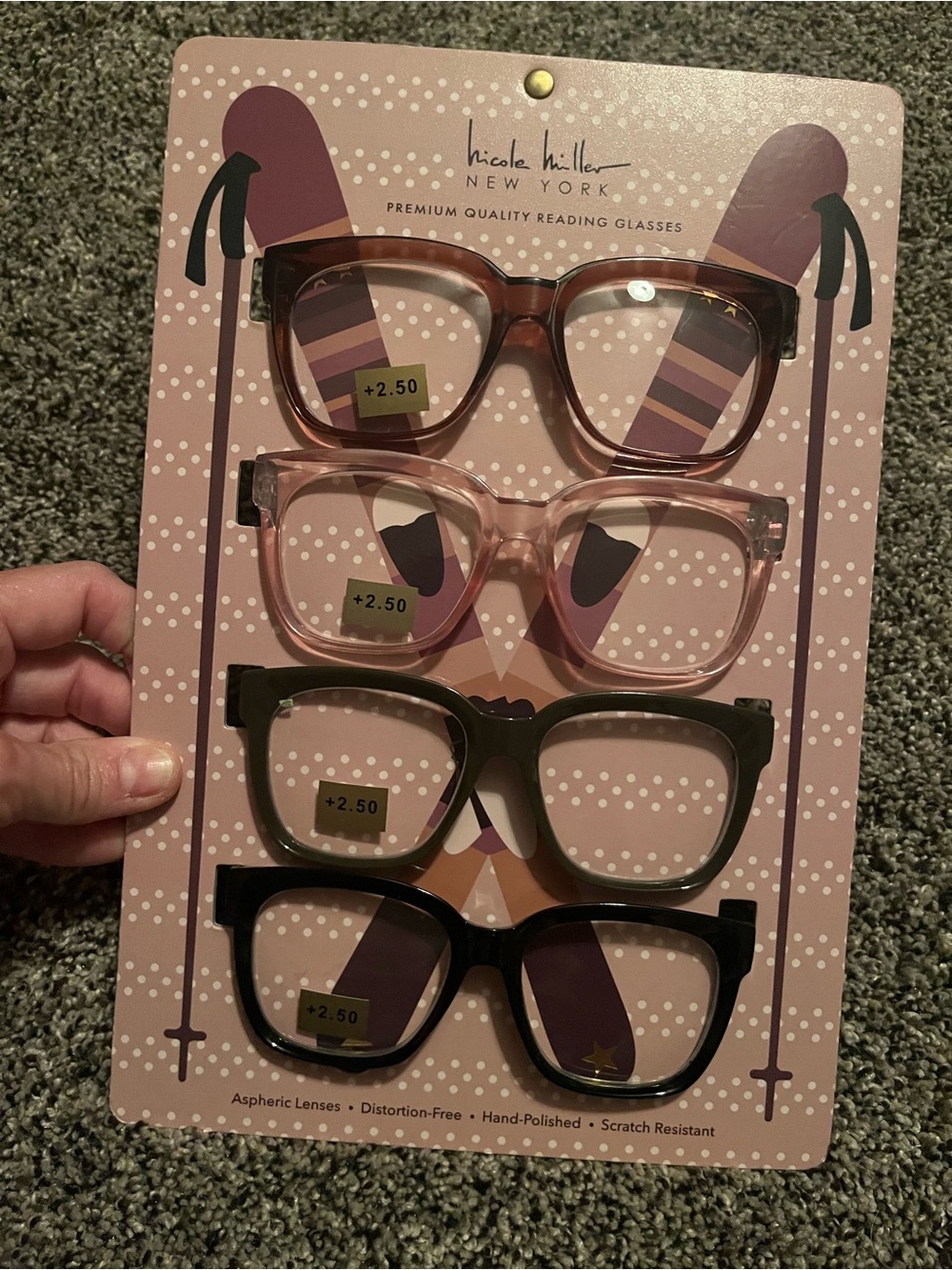 Nicole Miller reading glasses